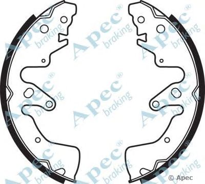 APEC BRAKING shu765 -  Комплект тормозных колодок